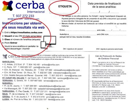 Instruccions per obtenir els resultats dels anàlisi via web.